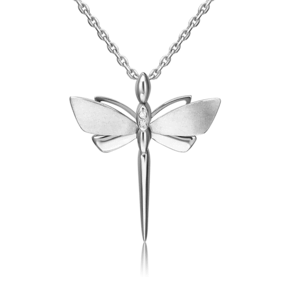 Подвеска «Стрекоза. Ценность настоящего» из белого золота с бриллиантами 03-3276-00-101-1120