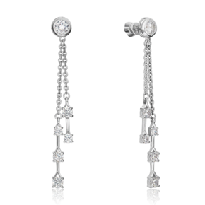 Серьги-пусеты из серебра с фианитами 02-4454-00-401-0200-69