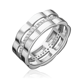 Кольцо из серебра с фианитами 01-2854-00-401-0200