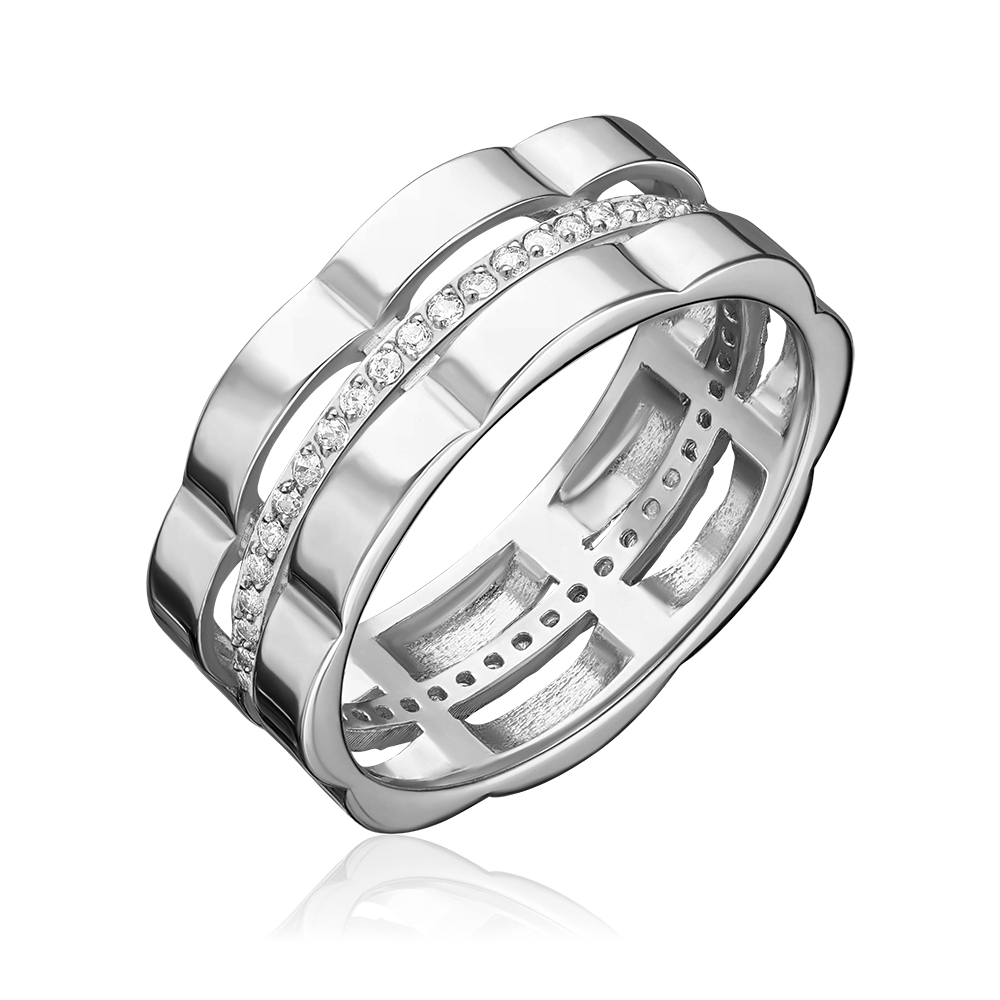 Кольцо из серебра с фианитами 01-2854-00-401-0200