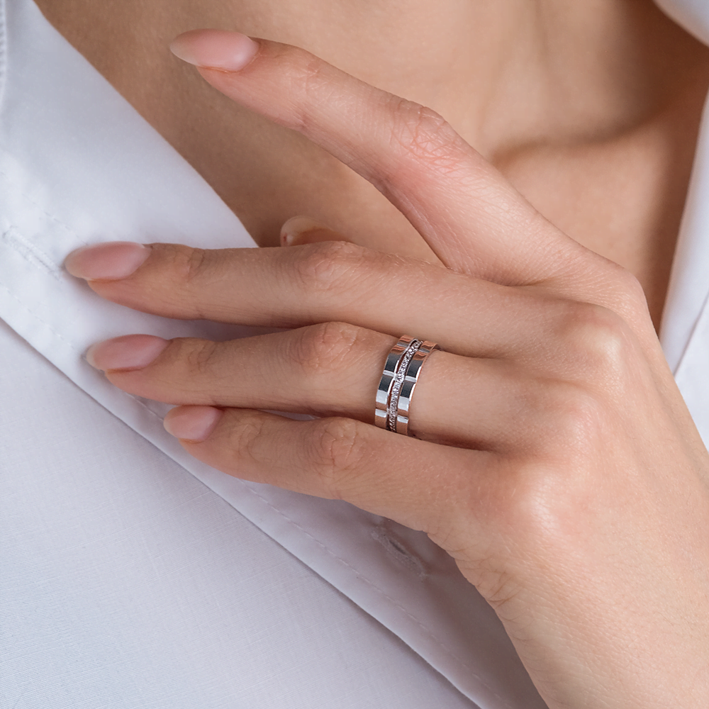 Кольцо из серебра с фианитами 01-2854-00-401-0200