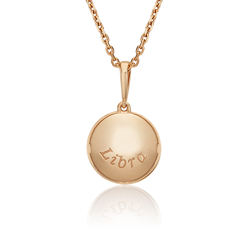 Подвеска «Знак зодиака Весы» из красного золота 03-3110-07-000-1110-66