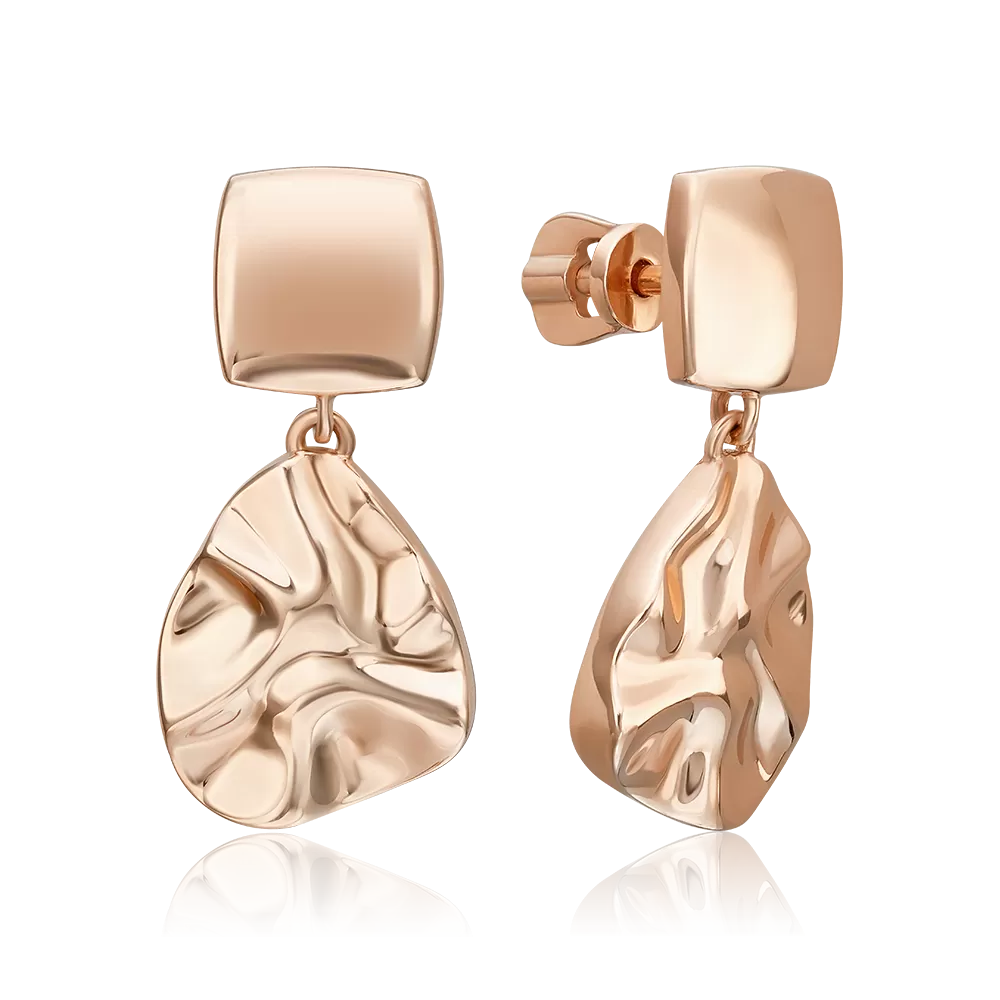 Серьги-пусеты «Шарм» из красного золота 02-5091-00-000-1110