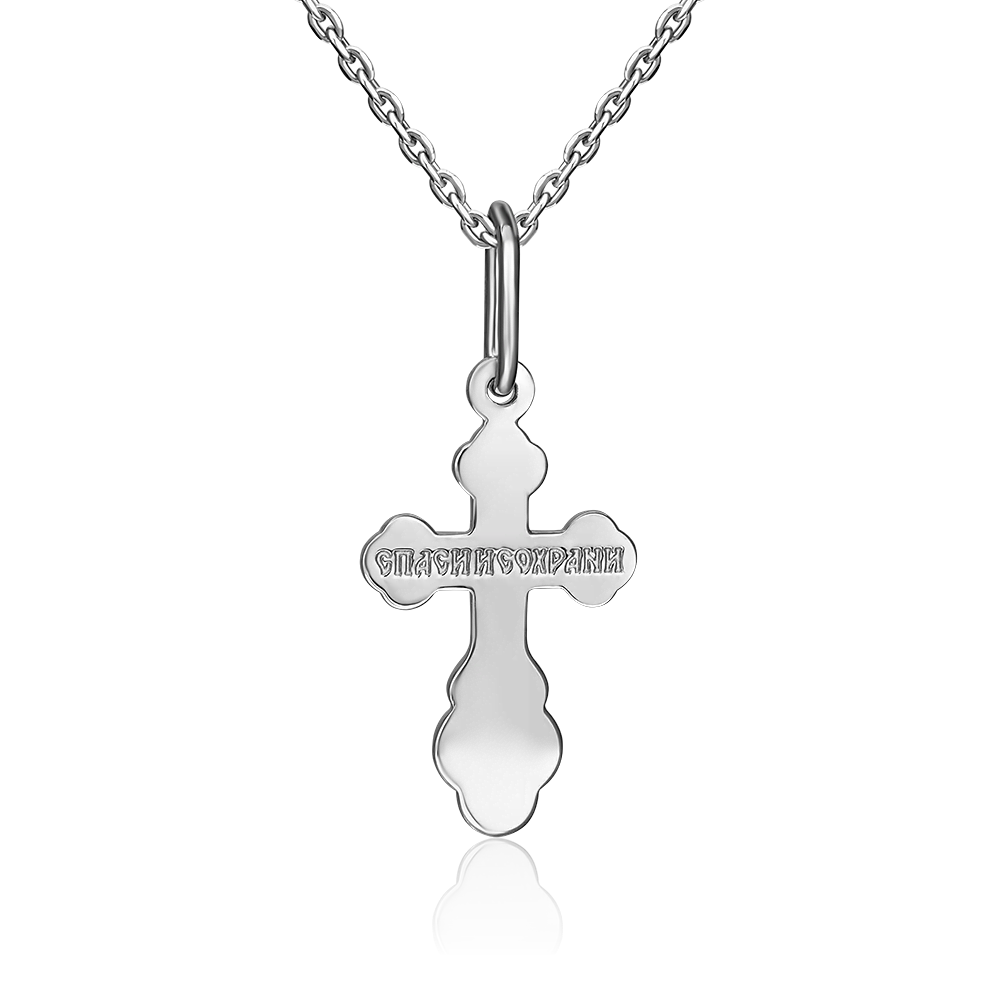 Православный крест из серебра 03-1727-00-000-0200