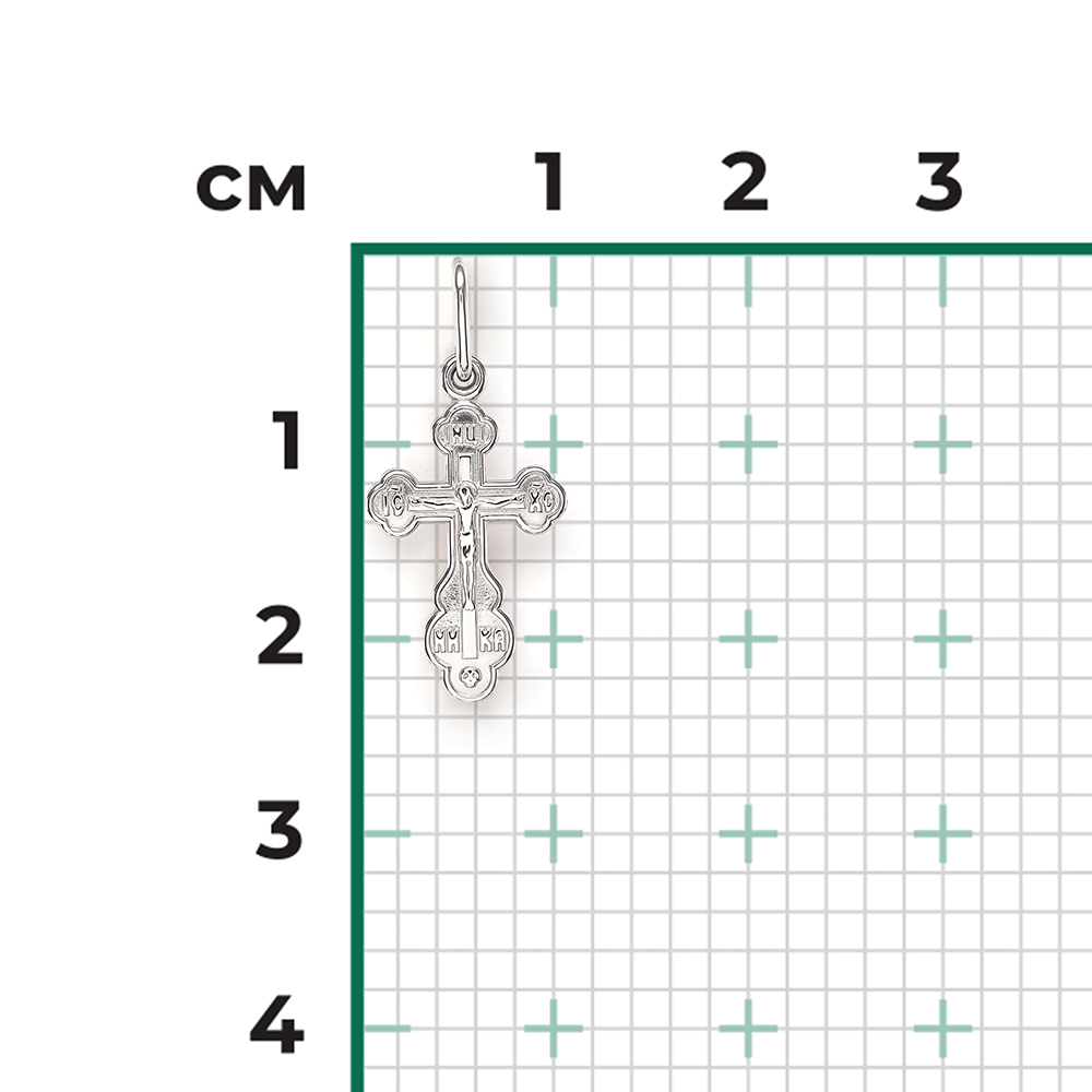 Православный крест из серебра 03-1727-00-000-0200