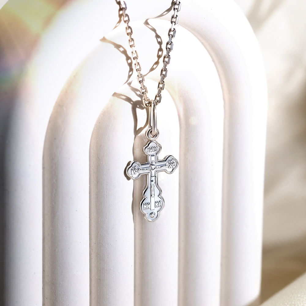 Православный крест из серебра 03-1727-00-000-0200