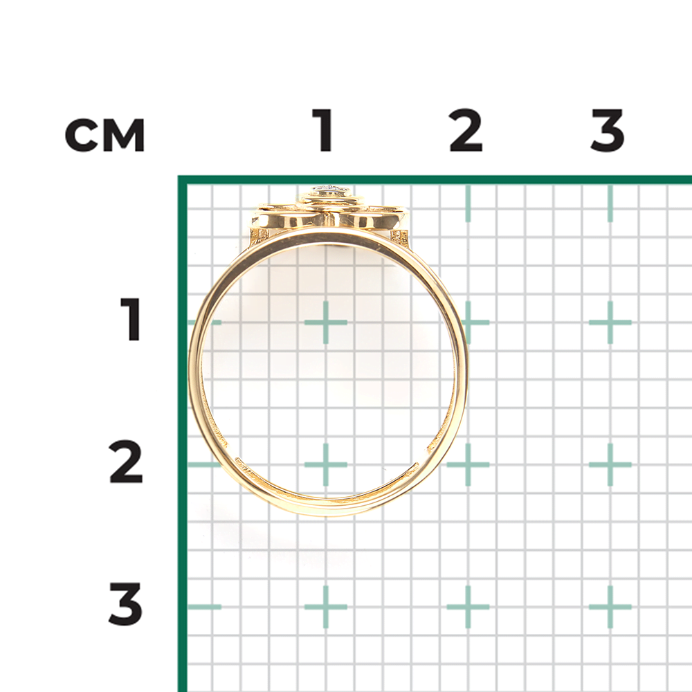 Кольцо из комбинированного золота с бриллиантами 01-5615-00-101-1121