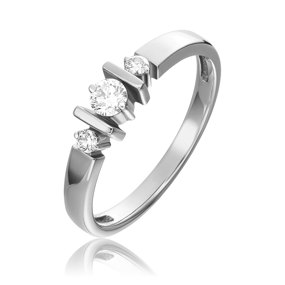 Кольцо из белого золота с бриллиантами 01-0645-00-101-1120-30