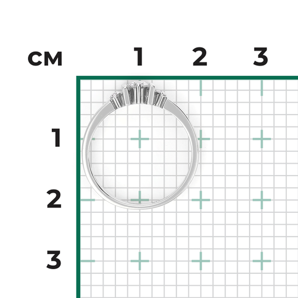 Кольцо из белого золота с бриллиантами 01-0645-00-101-1120-30
