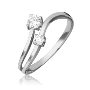 Кольцо из белого золота с бриллиантами 01-0649-00-101-1120-30