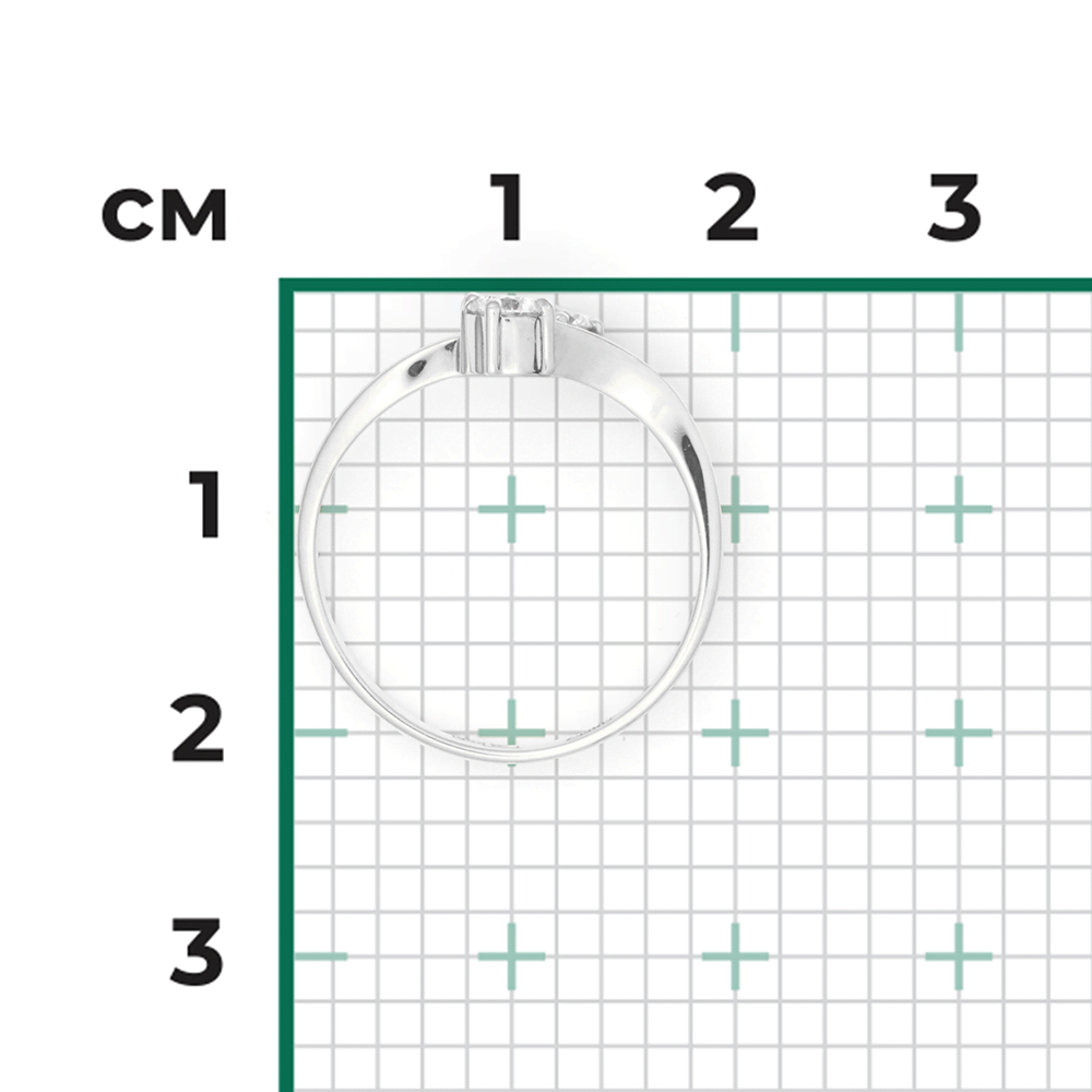 Кольцо из белого золота с бриллиантами 01-0649-00-101-1120-30