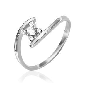 Кольцо из белого золота с бриллиантами 01-0655-00-101-1120-30