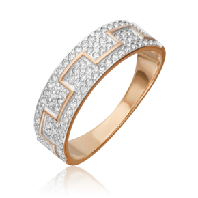 Кольцо из красного золота с бриллиантами 01-0656-00-101-1110-30