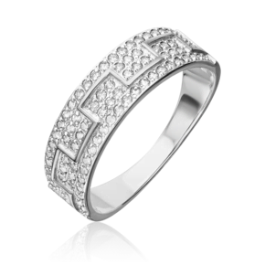 Кольцо из белого золота с бриллиантами 01-0657-00-101-1120-30