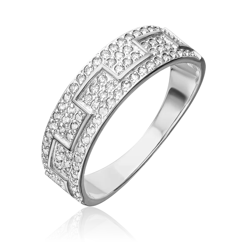 Кольцо из белого золота с бриллиантами 01-0657-00-101-1120-30