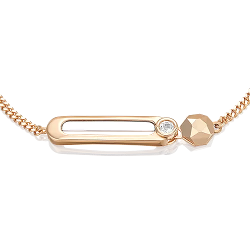 Браслет из комбинированного золота с натуральным топазом white 05-0752-00-201-1111