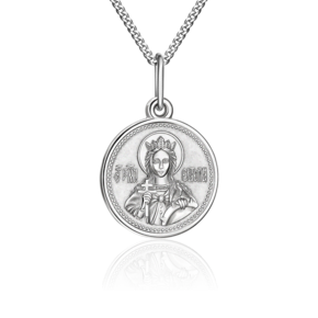Комплект (иконка на цепи) «Святая великомученица Екатерина» из серебра 15-0031-00-000-0200