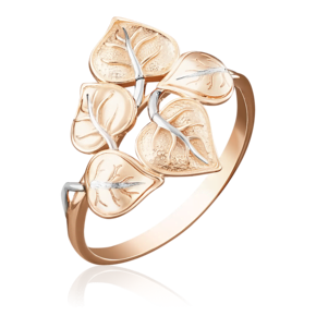 Кольцо «Ветвь» из красного золота 01-5046-00-000-1110-59
