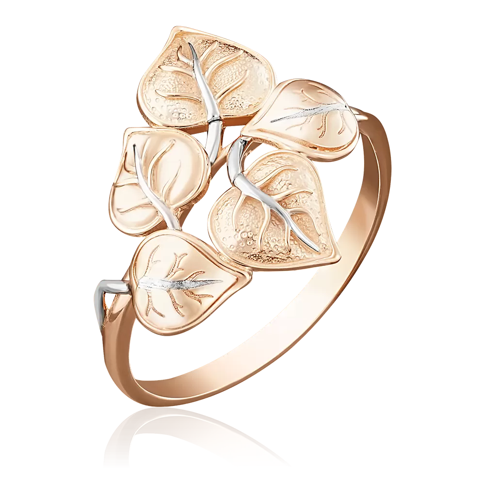 Кольцо «Ветвь» из красного золота 01-5046-00-000-1110-59