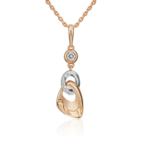 Подвеска «Настроение» из комбинированного золота с натуральными топазами white 03-3294-00-201-1111