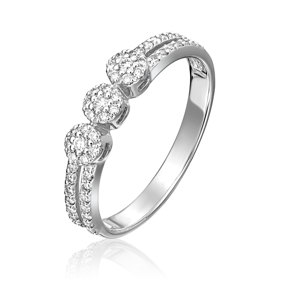 Кольцо из белого золота с бриллиантами 01-1414-00-101-1120-30