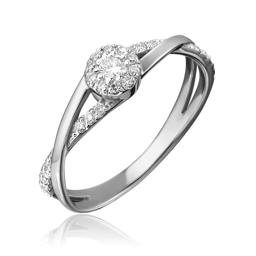 Кольцо из белого золота с бриллиантами 01-1416-00-101-1120-30