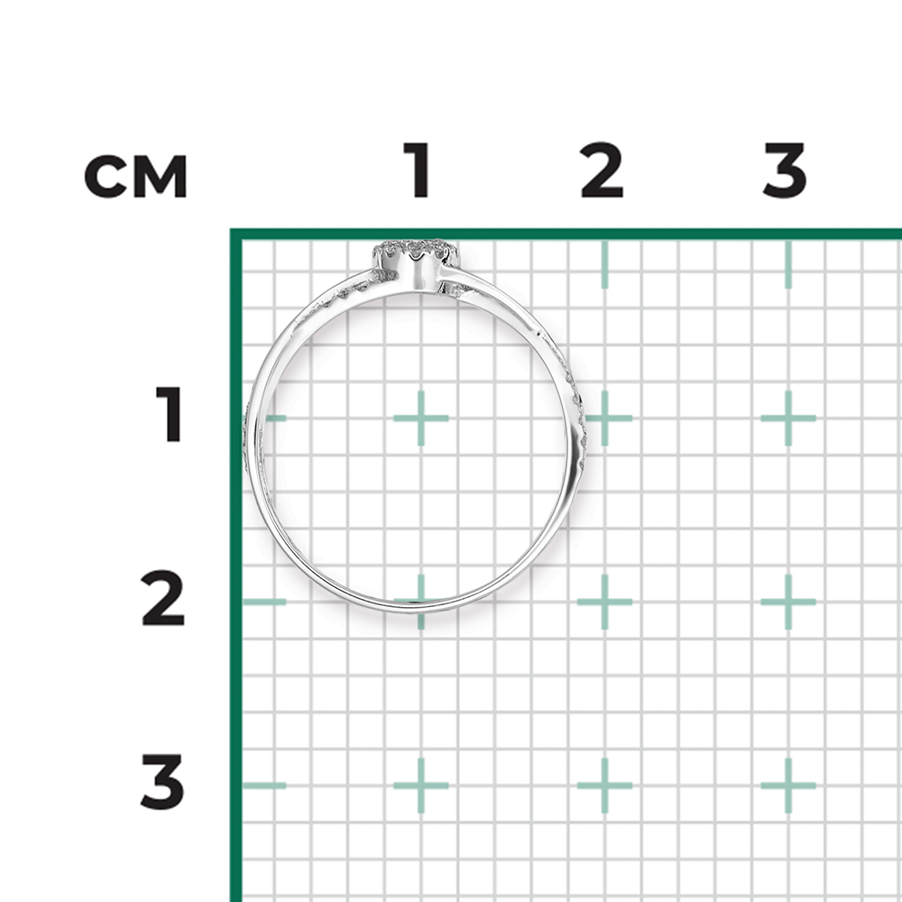 Кольцо из белого золота с бриллиантами 01-1416-00-101-1120-30