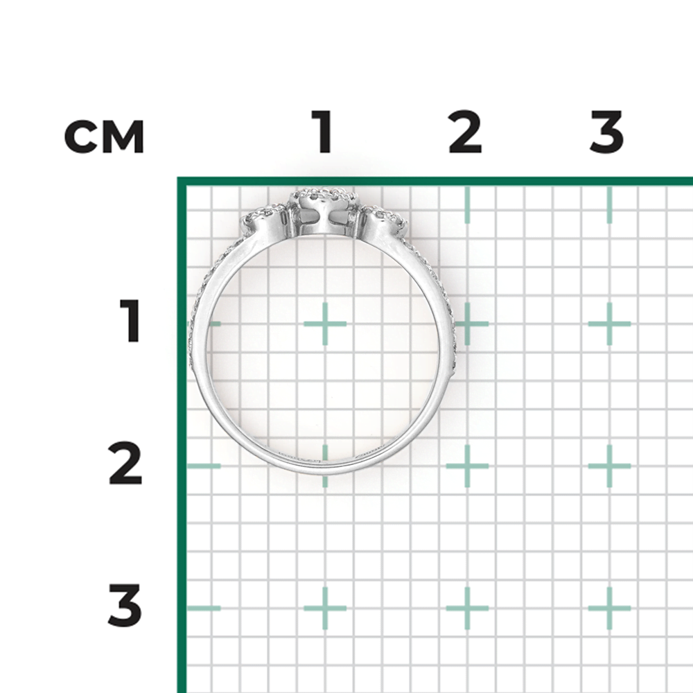 Кольцо из белого золота с бриллиантами 01-1418-00-101-1120-30