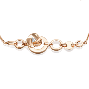 Браслет из комбинированного золота с бриллиантами 05-0738-00-101-1111