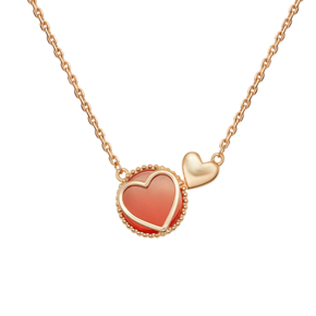 Колье «Пылкая любовь» из красного золота с сердоликом 07-0267-00-748-1110