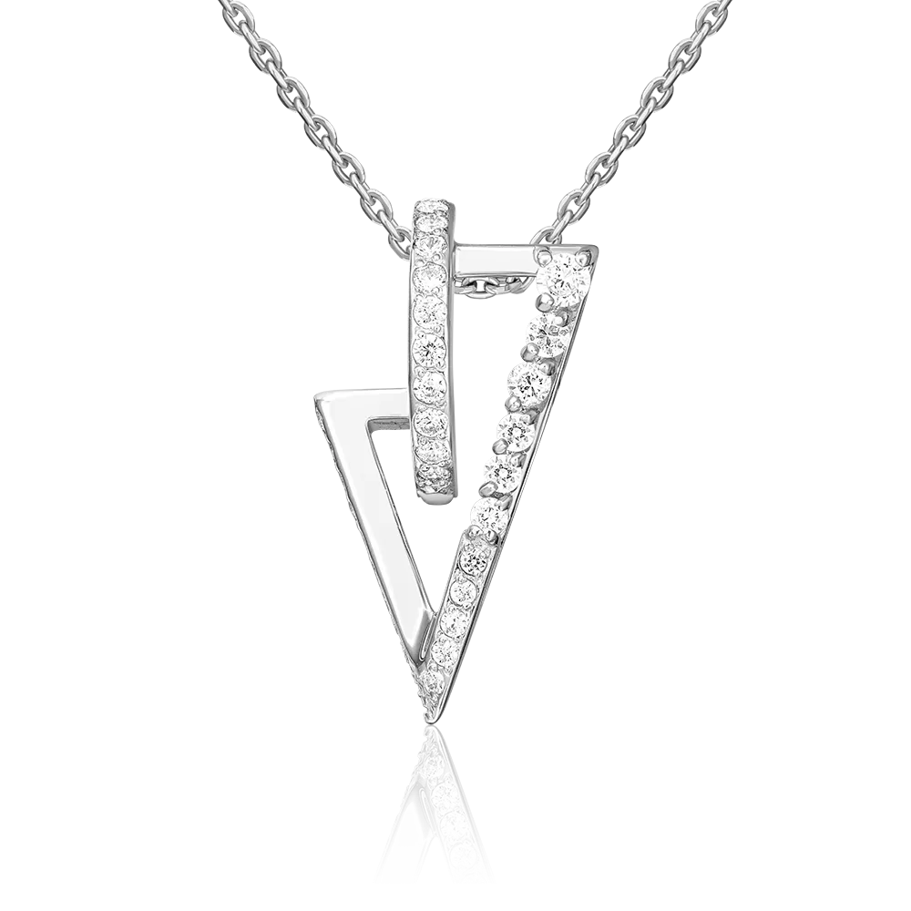 Подвеска из серебра с фианитами 03-3428-00-401-0200