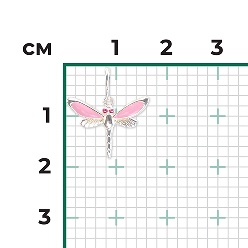 Подвеска «Стрекоза» из серебра с эмалью 03-3188-04-000-0200-71