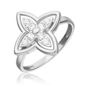 Кольцо из белого золота с фианитами 01-5886-00-401-1120