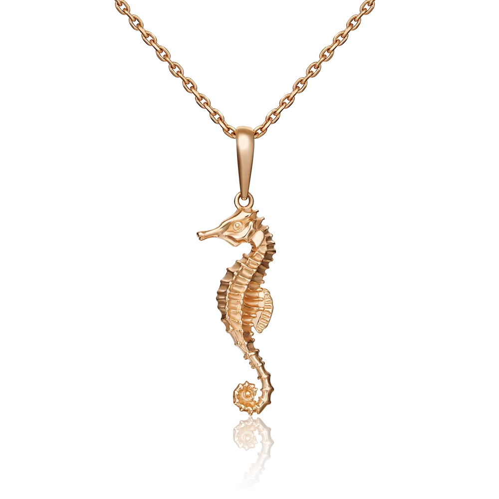 Подвеска «Морской конёк» из красного золота 03-3042-00-000-1110-02