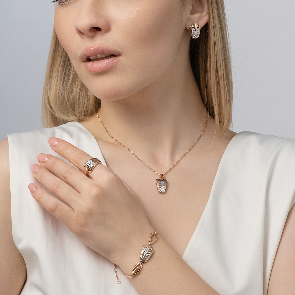 Серьги с английским замком из комбинированного золота 02-5263-00-000-1111
