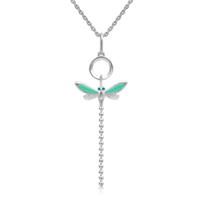 Подвеска «Стрекоза» из серебра с эмалью 03-3189-02-000-0200-71