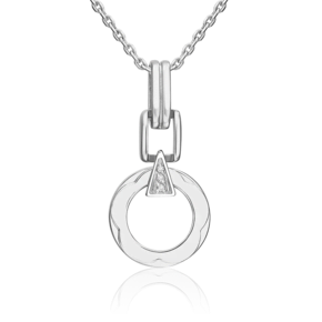 Подвеска из белого золота с бриллиантами 03-3362-00-101-1120