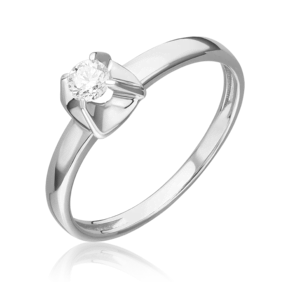 Кольцо из белого золота с бриллиантом 01-5797-00-101-1120