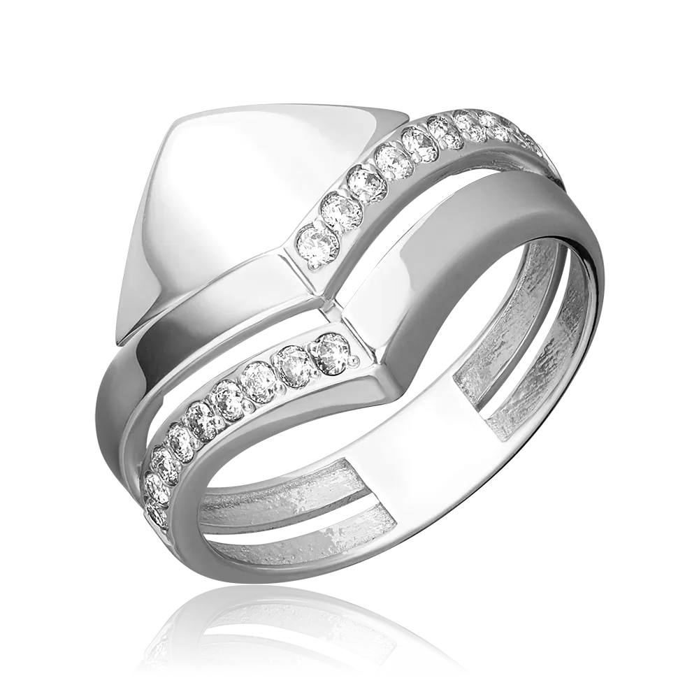 Кольцо из серебра с фианитами 01-5632-00-401-0200