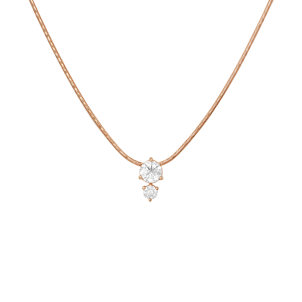 Колье из красного золота с бриллиантами 07-0007-00-101-1110-30