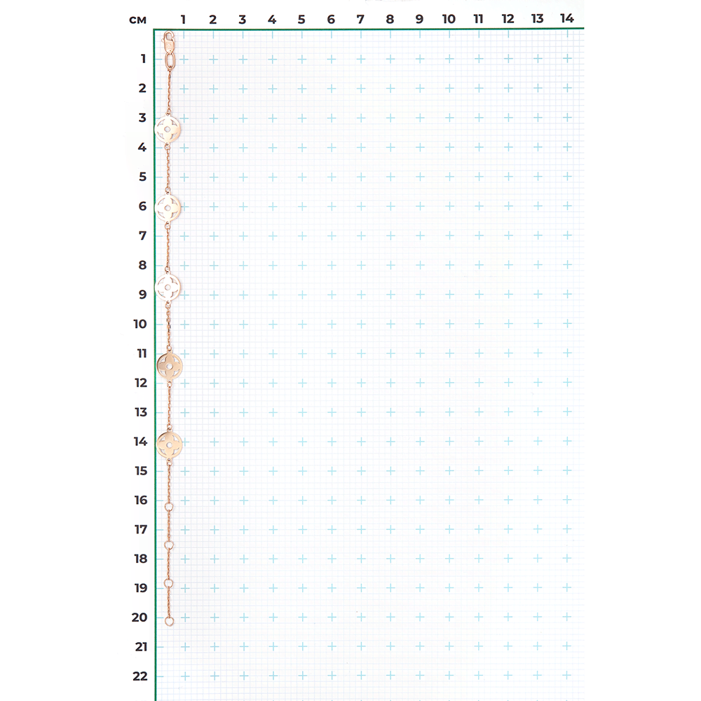 Браслет из красного золота 05-0850-00-000-1110
