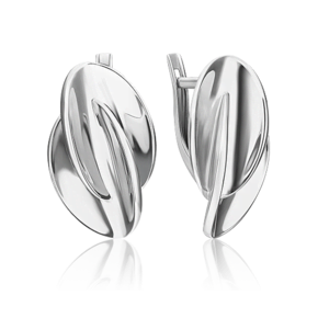 Серьги «Свобода» с английским замком из серебра 02-4940-00-000-0200