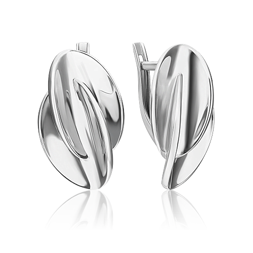 Серьги «Свобода» с английским замком из серебра 02-4940-00-000-0200