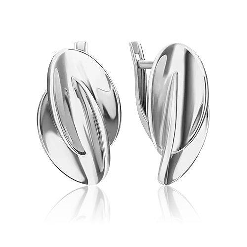 Серьги «Свобода» с английским замком из серебра 02-4940-00-000-0200