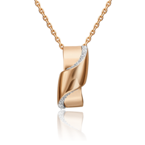 Подвеска из красного золота с фианитами 03-3150-00-401-1110-23