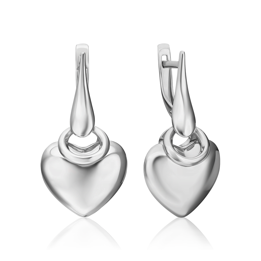 Серьги «Эмоция» с английским замком из серебра 02-4932-00-000-0200