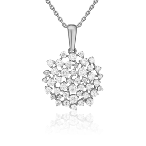 Подвеска из серебра с фианитами 03-0403-00-401-0200