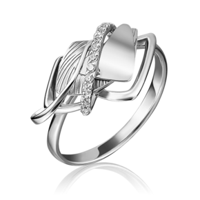 Кольцо из белого золота с фианитами 01-5115-00-401-1120-48
