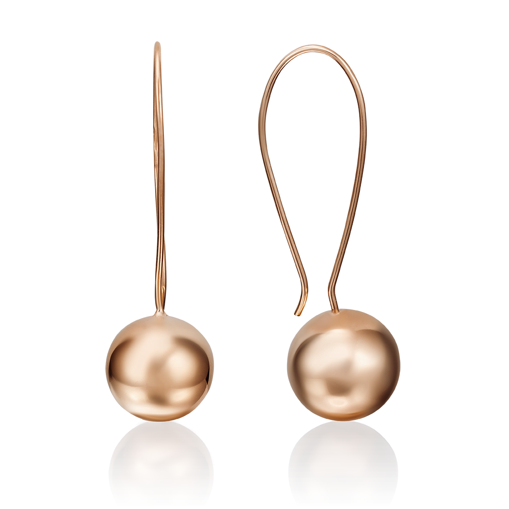 Серьги с французским замком из красного золота 02-3551-00-000-1110-01