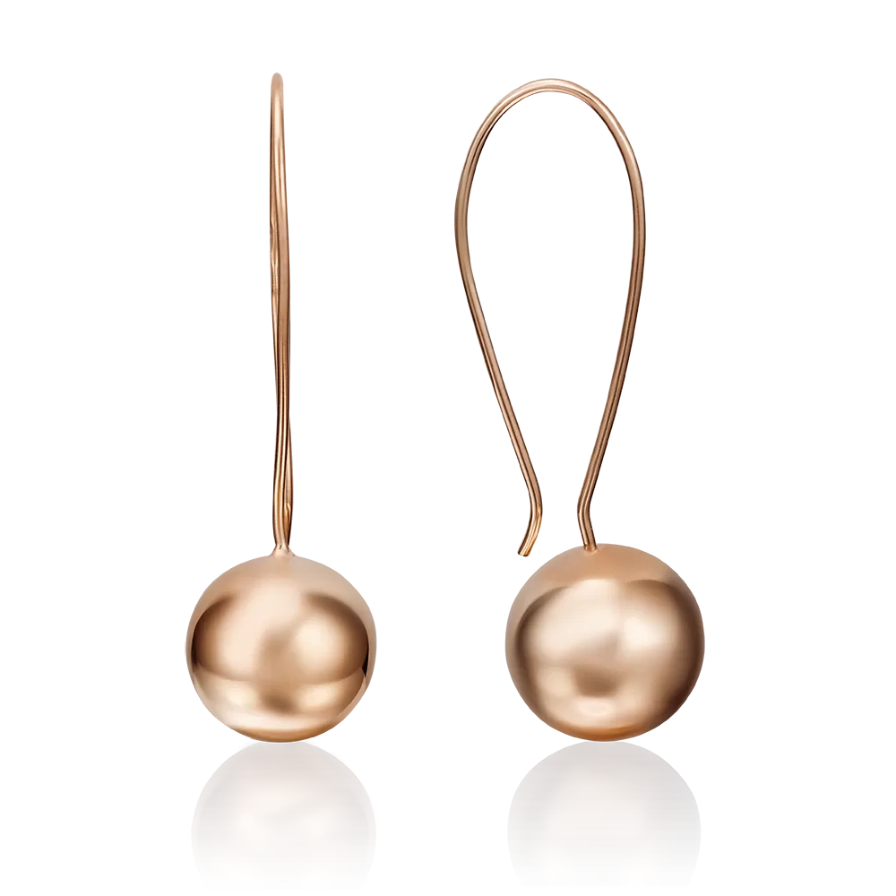 Серьги с французским замком из красного золота 02-3551-00-000-1110-01